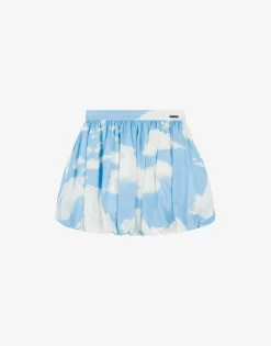 Clearance Allover Clouds crêpe skirt Girl