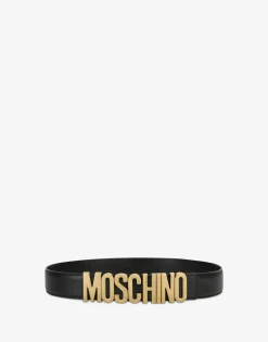 Online Belt in leather with logo Belts