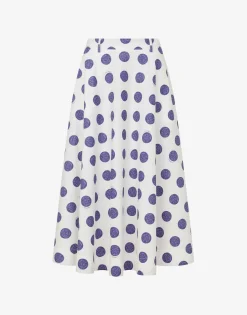 Fashion Biro Polka Dots poplin skirt Skirts