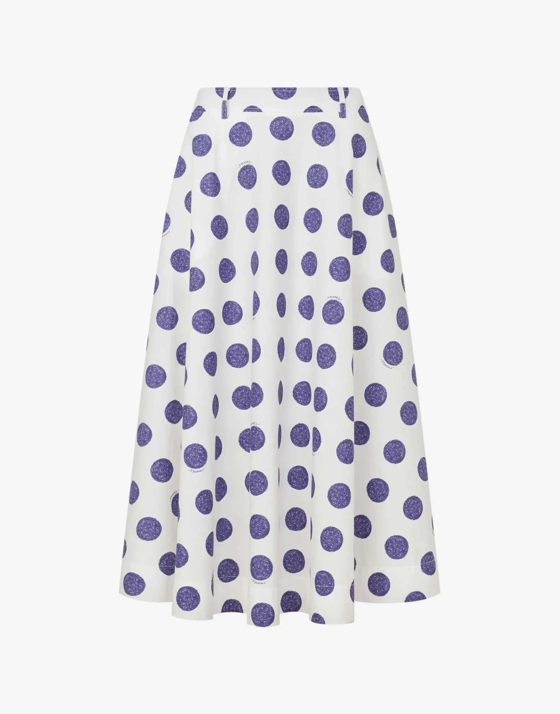 Fashion Biro Polka Dots poplin skirt Skirts