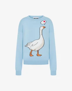 Outlet Cotton Pullover Goose Knitwear