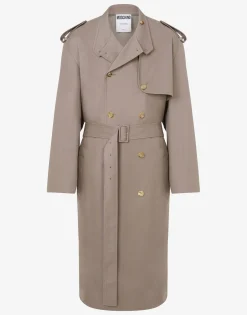Fashion Gabardine Trench Coat Tailored Twist Coats & Outerwear