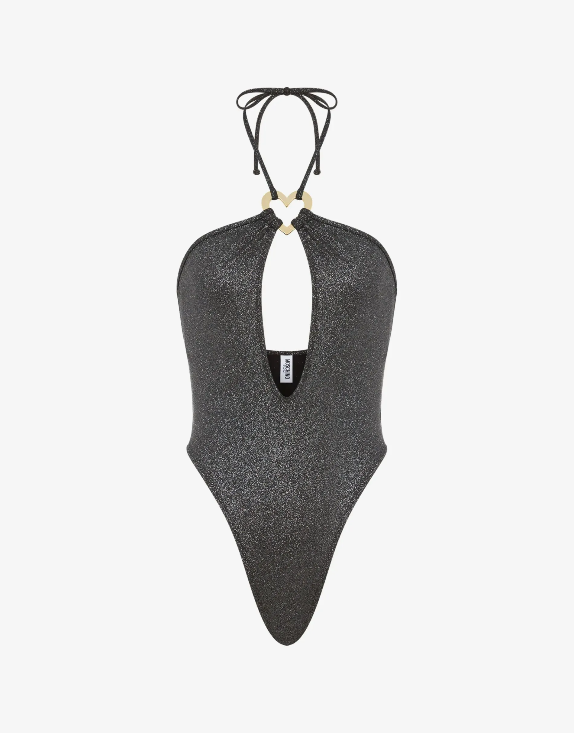 Sale Glitter Metal Heart One-piece Swimsuit Swimwear