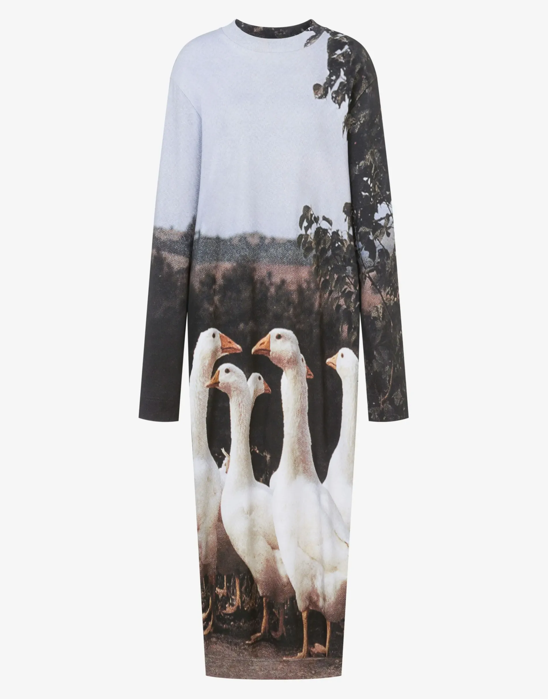 Hot Interlock Dress Goose Print Dresses
