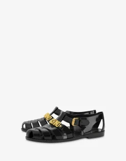 Sale Jelly sandals with Lettering logo Sandals & Mules