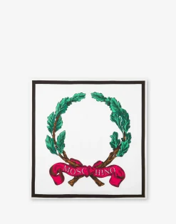 Online Laurel Crown Logo Silk Scarf Scarves & Foulard