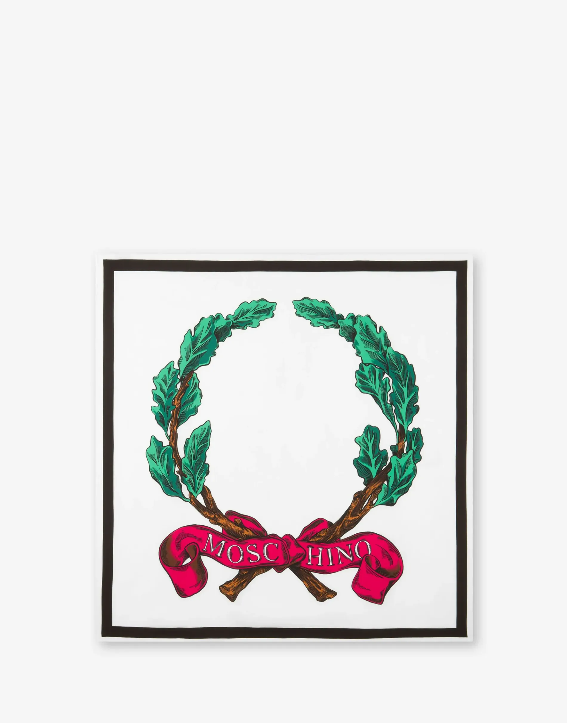 Online Laurel Crown Logo Silk Scarf Scarves & Foulard