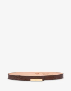 Fashion Metal Plaque calfskin belt Belts