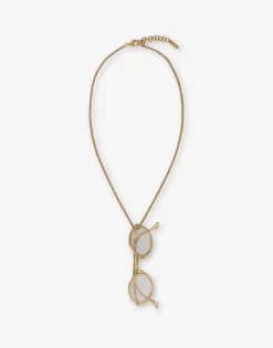 Clearance Necklace with Glasses Pendant Jewelry