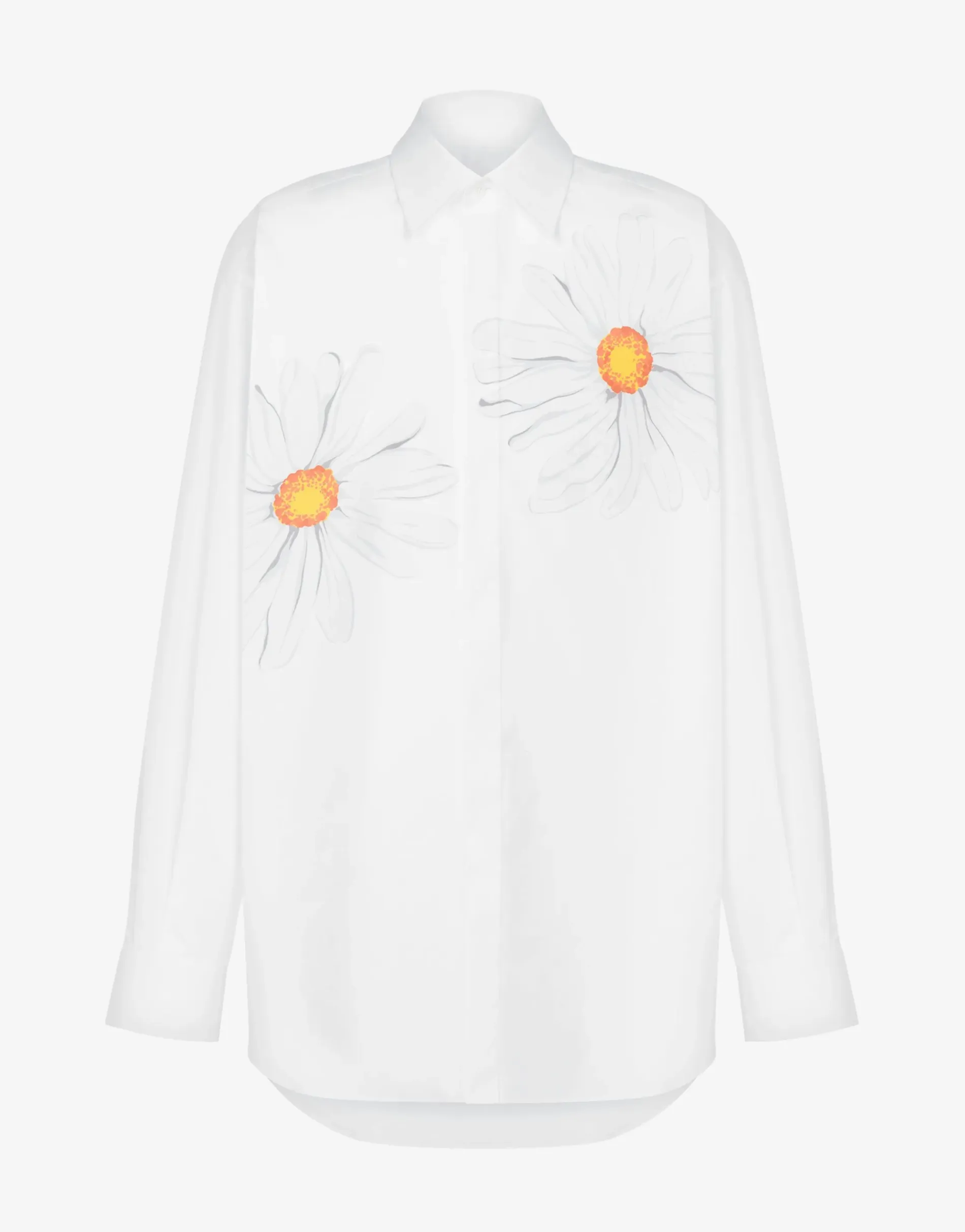 New Poplin Shirt Daisy Print Shirts
