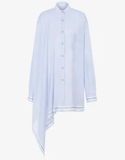 Fashion Poplin Shirt Handkerchief Shirts & Tops