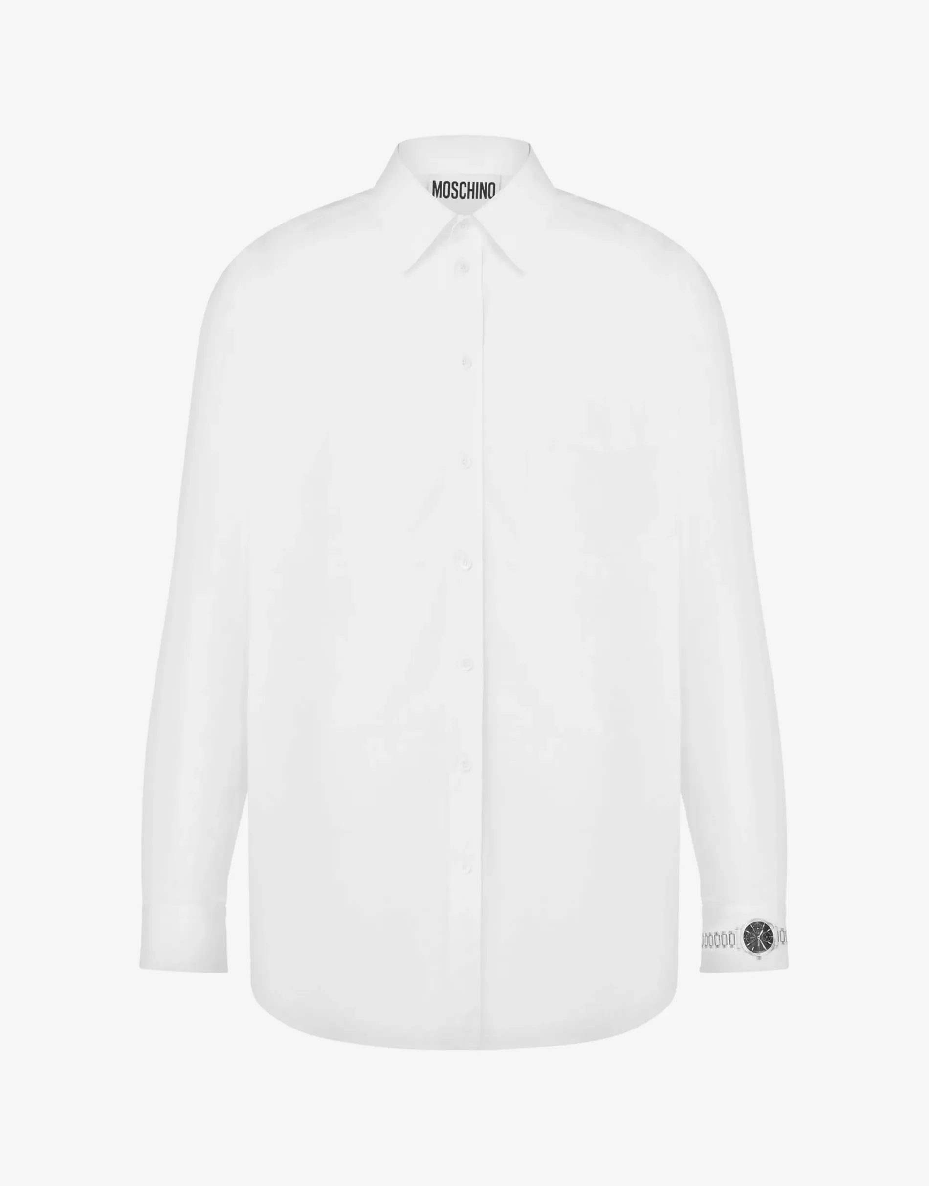 Sale Poplin Shirt Wristwatch Print Shirts