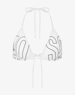 Best Rubber Logo Triangle Bikini Top Swimwear