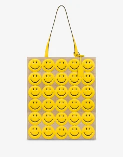 Fashion Shopper in suede Allover Smiley® Tote