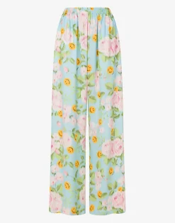 Best Silk satin pants Smiley® & Roses Co-ords|Pants & Shorts