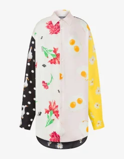 Best Silk Twill Shirt Patchwork Shirts & Tops