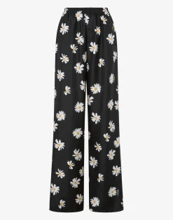 Online Silk Twill Trousers Allover Daisy Pants & Shorts
