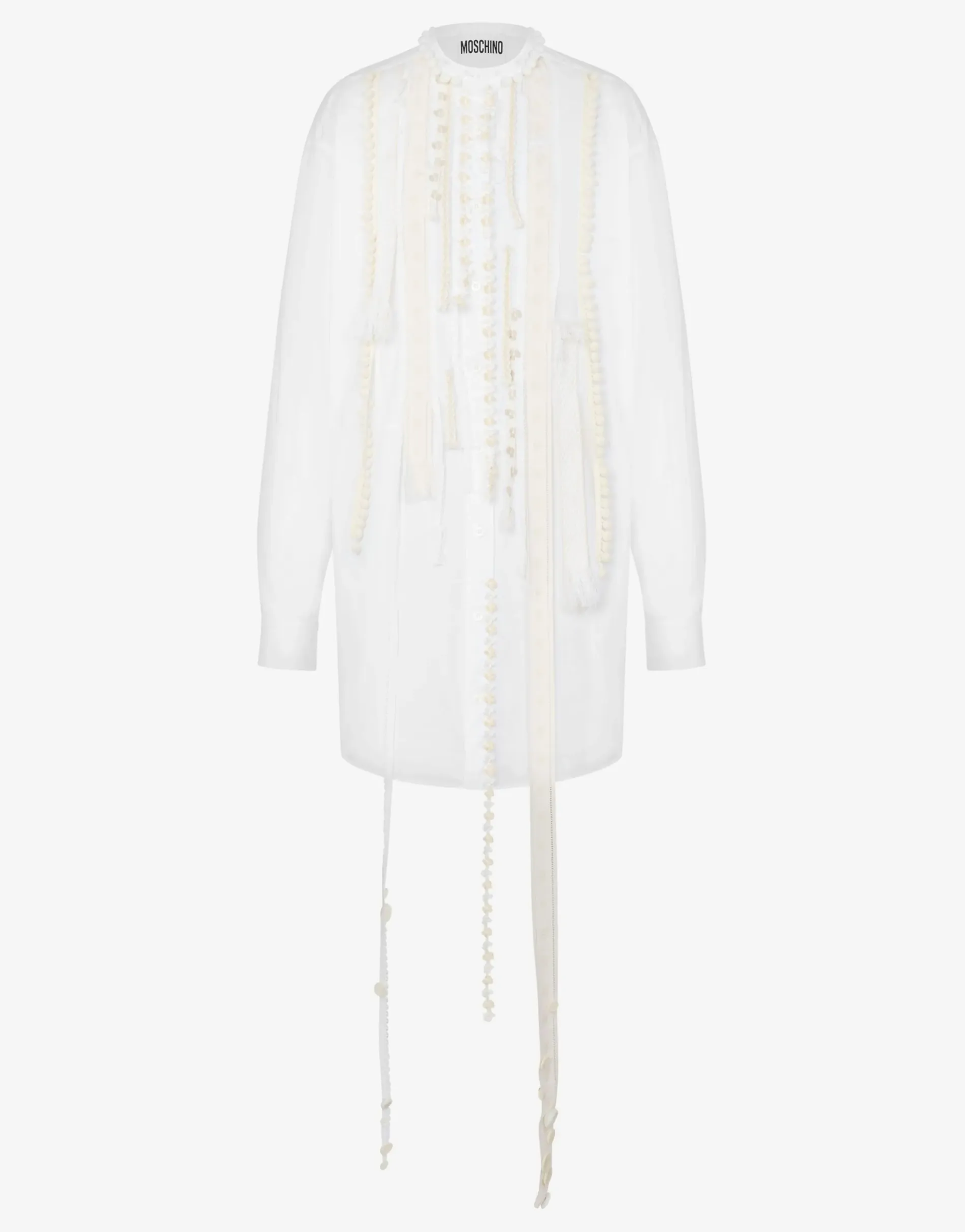 Discount Stretch poplin dress with embroidery Dresses