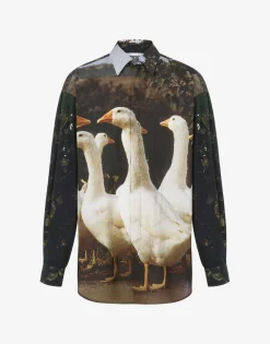 Outlet Voile Shirt Goose Shirts