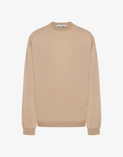 New Wool and Silk Pullover Golden M Knitwear