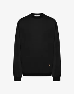 Clearance Wool and Silk Pullover Golden M Knitwear