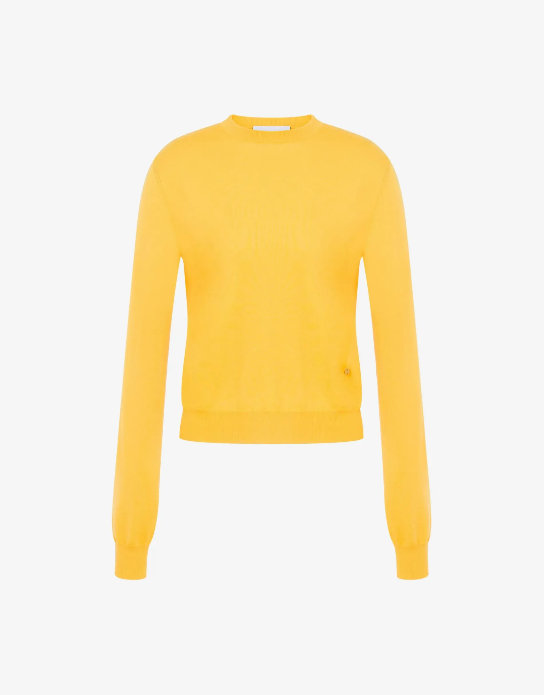New Wool and Silk Pullover Golden M Knitwear